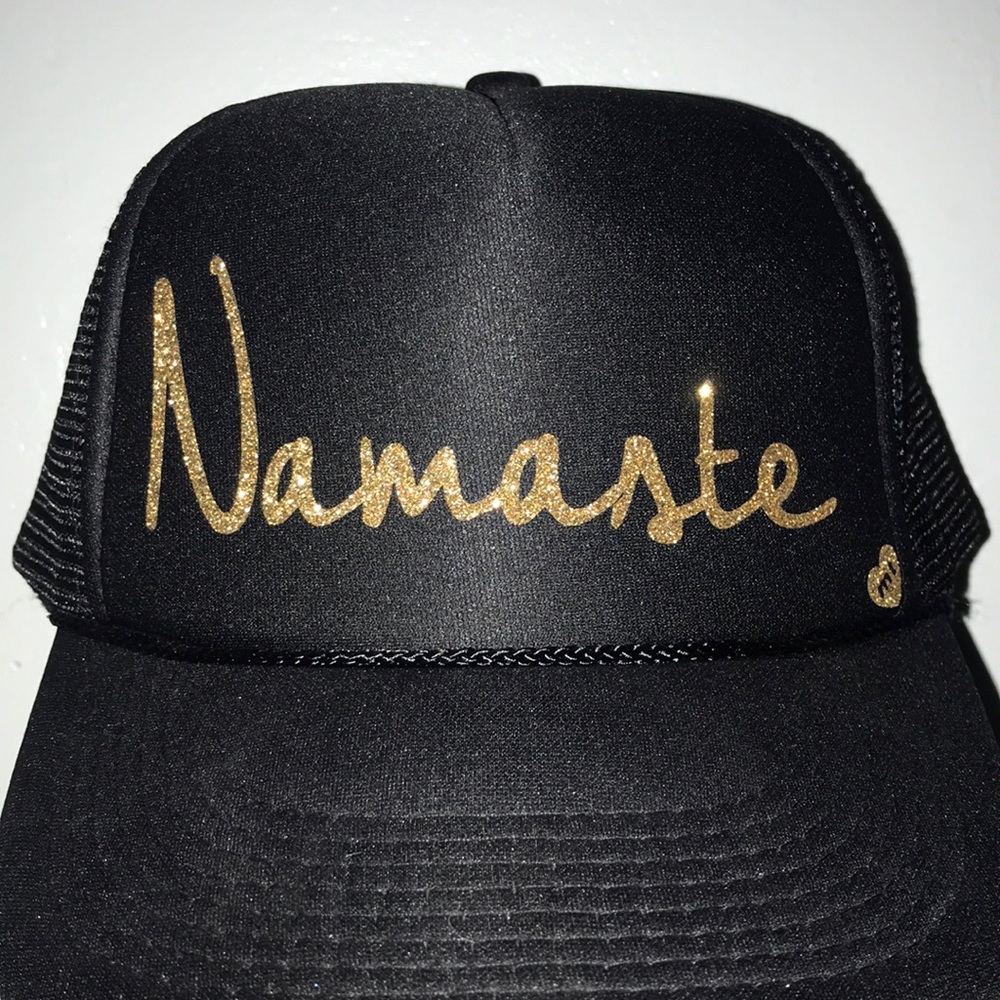 Gold Glitter Namaste Hat